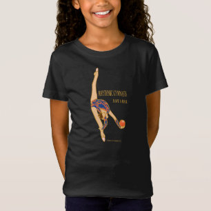 Rytmiska gymnaster har en bollkalletanktop tee