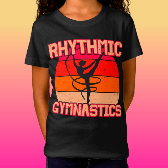 Rytmiskt gymnastikutsöndrad Orange och rött T Shirt (Skapare uppladdad)