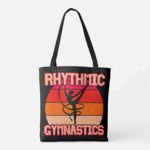 Rytmiskt gymnastikutsöndrad Orange och rött Tygkasse