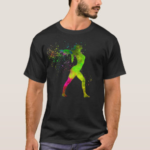 Rytmiskt gymnastiskt tävling i vattenfärg 6 t shirt