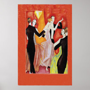 Ryts Twenties som dansar par Poster