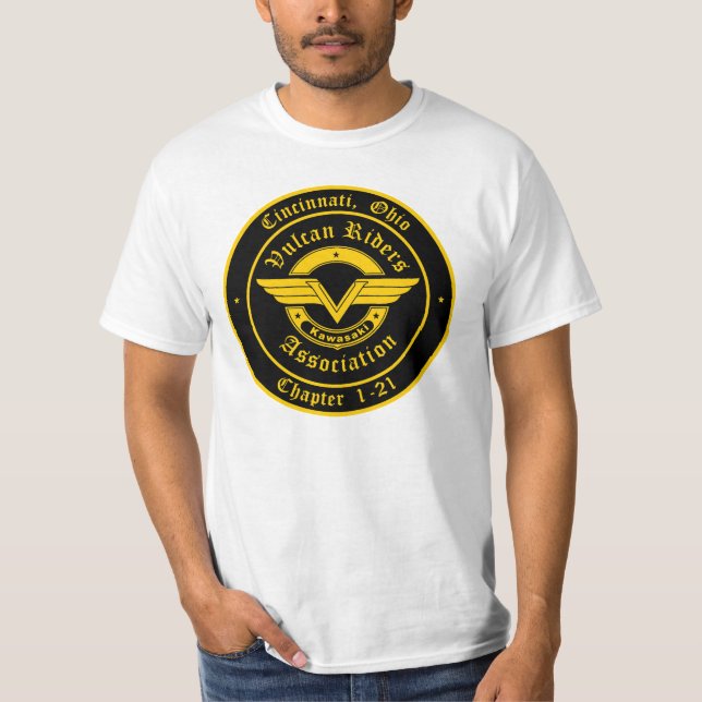 Ryttare för CVR LogoCincinnati Vulcan T Shirt (Framsida)