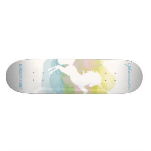 Ryttare för Sherbert molnUnicorn - beställnings- Mini Skateboard Bräda 18,5 Cm