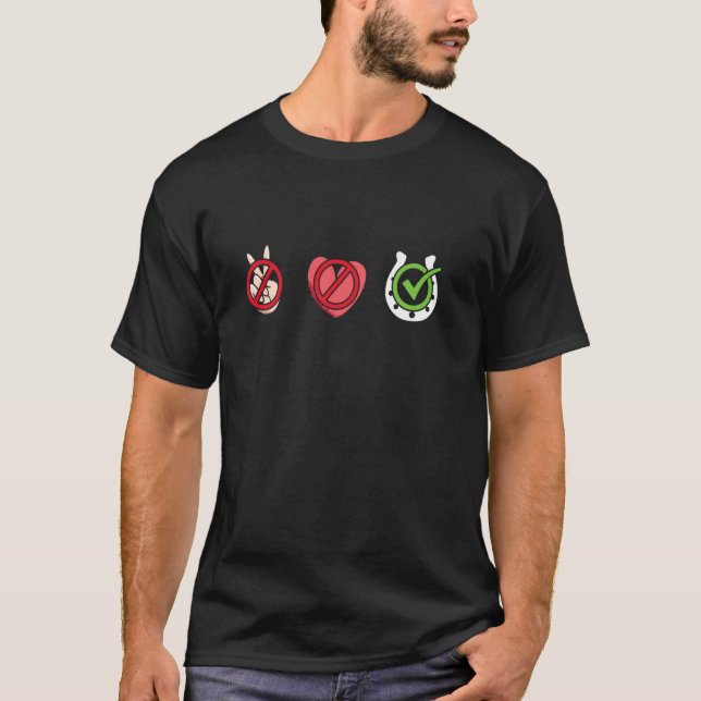 Ryttare Fred Kärlek Uthållighet Ridning T Shirt (Framsida)