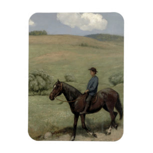 Ryttare i en landskap, 1894 (olja ombord) magnet