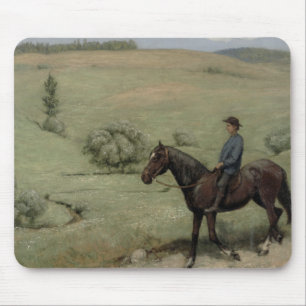 Ryttare i en landskap, 1894 (olja ombord) musmatta