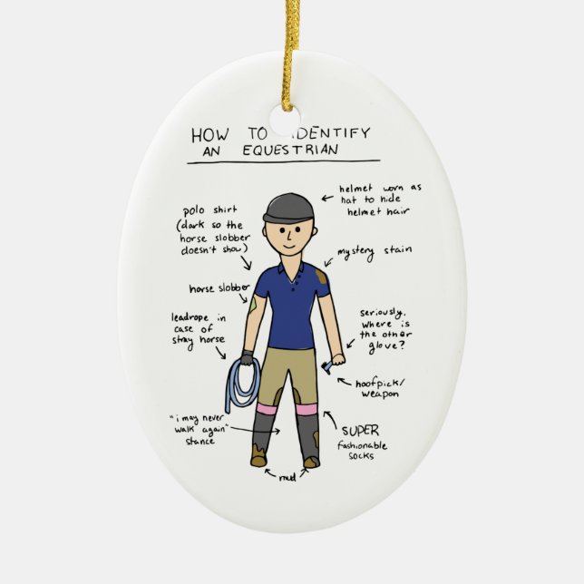 Ryttare Julgransprydnad Keramik (Framsidan)