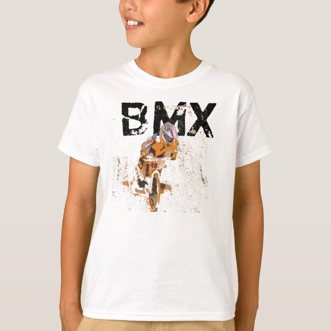 Ryttare ordnar till, klockan grinden… BMX T Shirt (Framsida)