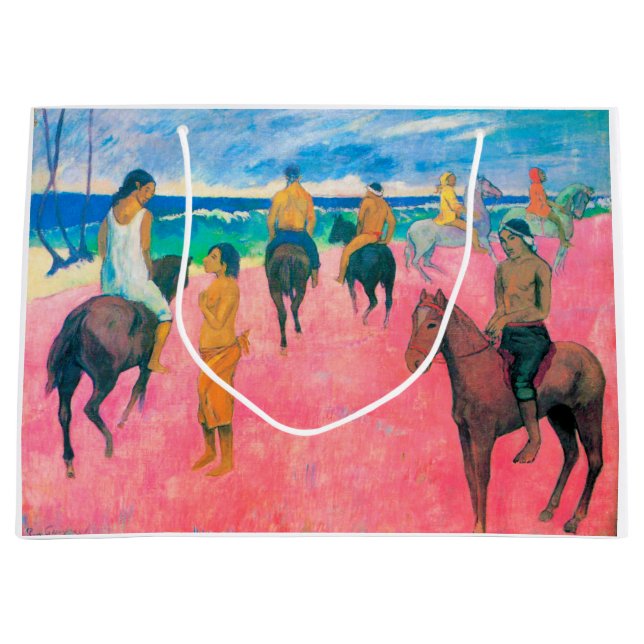 Ryttare på stranden, Gauguin (Framsidan)