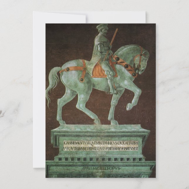Ryttarmonumentet över Sir John Hawkwood, Uccello (Framsida)
