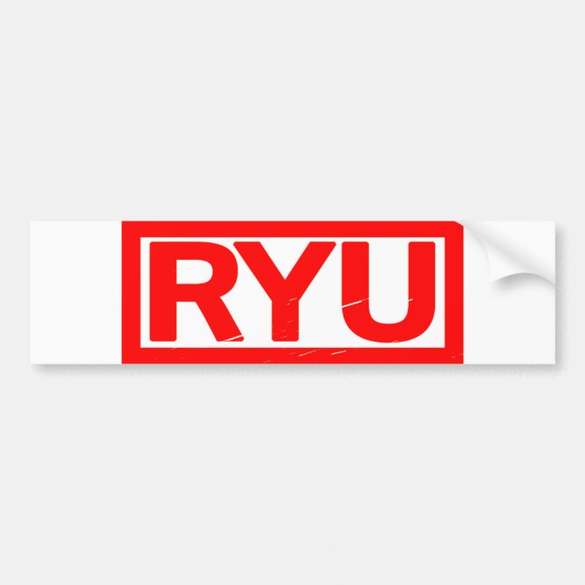 Ryu Frimärke Bildekal (Framsidan)