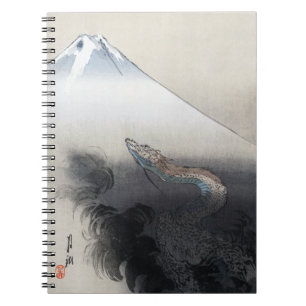 Ryu Shoten Mt. Fuji & Dragon av Ogata Gekko Anteckningsbok