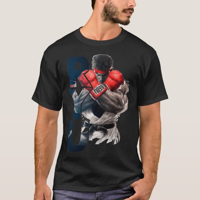 Ryu Street Fighter Xtream Fight Intimidation SFV R T Shirt (Framsida)