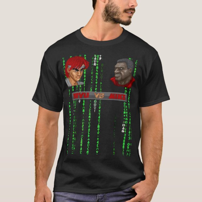 RYU VS MIKE LOGO MATRIX SVART T-SHIRT AV SAMURAI F (Framsida)
