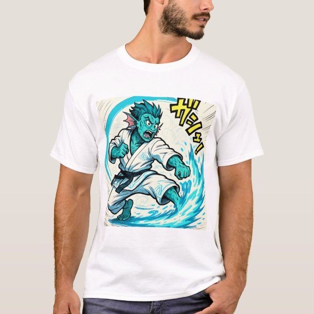 Ryūjin Tsunami Sweep T Shirt (Framsida)