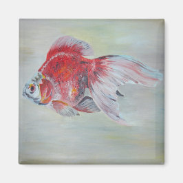 Ryukin Goldfish Acrylic Painting Magnet