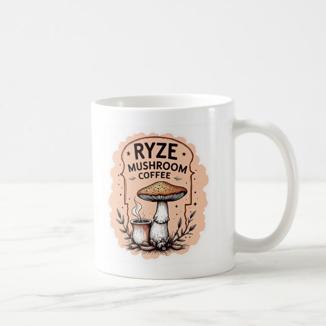 Ryze hett svampkaffe kaffemugg (Höger)