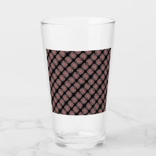 RZ-glass kopp ro som kaleidoskop art,svart,röd