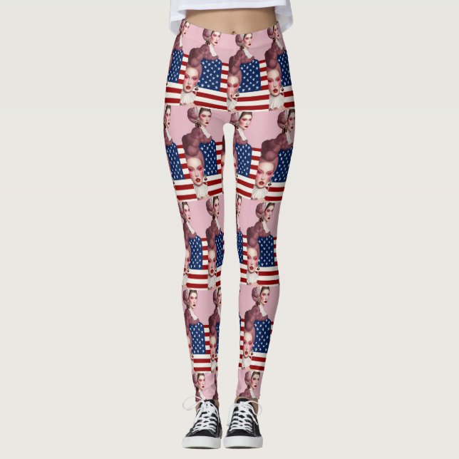 RZX-1-Art Färg Leggings (Framsida)