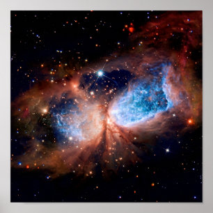 S106 Star Forming Region - NASA Hubble Space Photo Poster