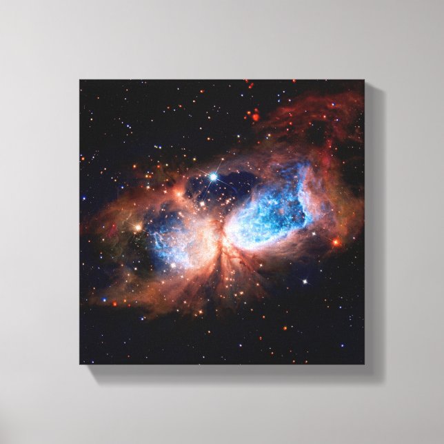 S106 Stjärnbildande region - NASA Hubble-rymdteles Canvastryck (Framsida)
