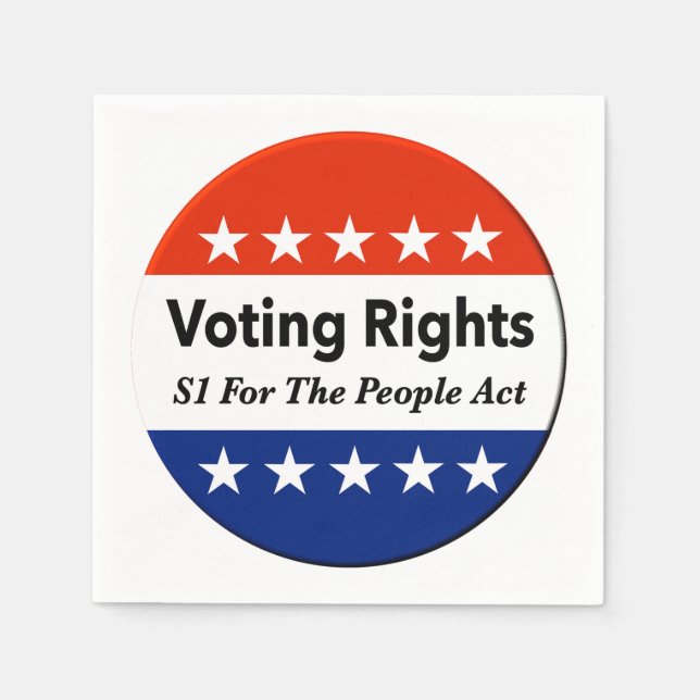 S1 RöstHöger för folkakten Pappersservett (Framsidan)