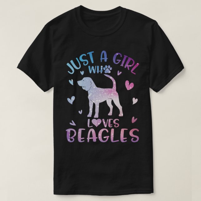S26 Bup Lycklig Mor Dag Beagle Hund älskare T Shirt (Design framsida)