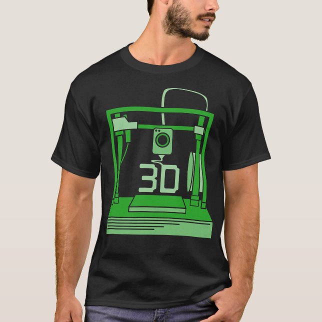 S2 3D-utskrift 3D-skrivare (14) T Shirt (Framsida)