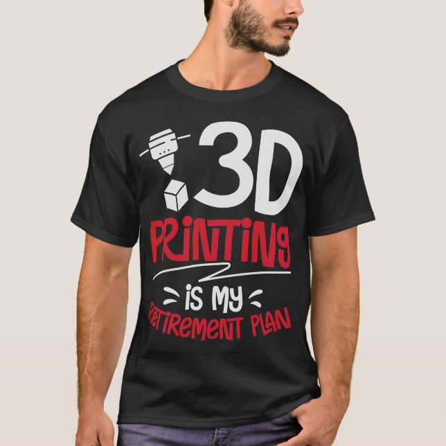 S2 3D-utskrift 3D-skrivare (17) T Shirt (Framsida)