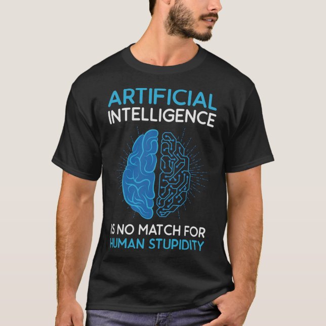 S2 artificiell intelligens AI (18) T Shirt (Framsida)