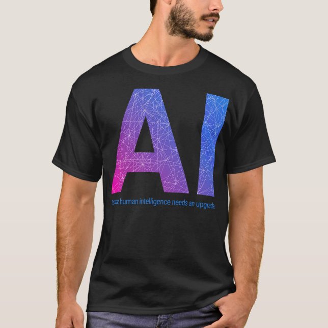 S2 artificiell intelligens AI (1) T Shirt (Framsida)