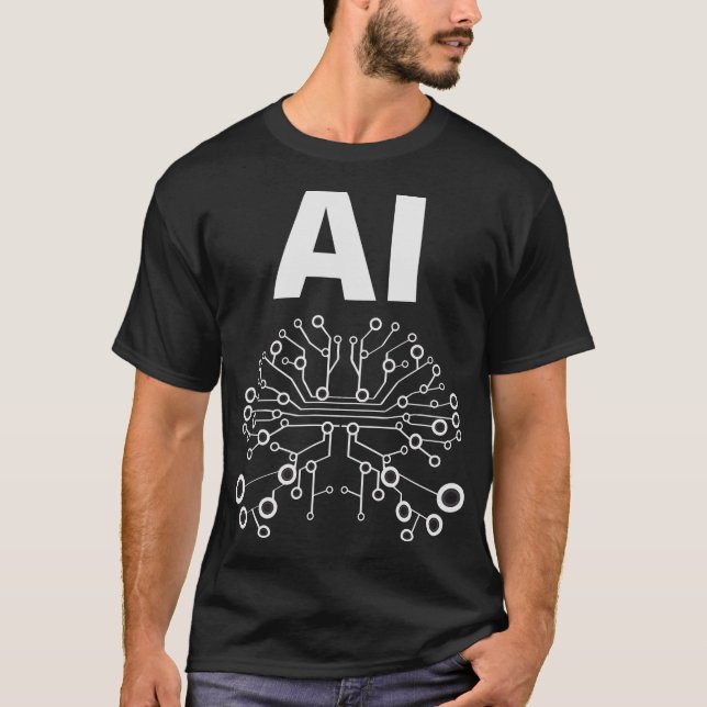 S2 artificiell intelligens AI (24) T Shirt (Framsida)