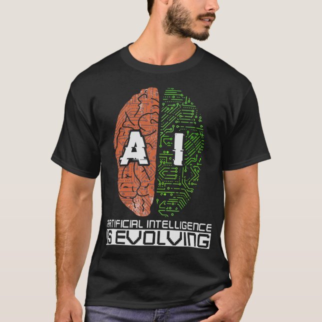 S2 artificiell intelligens AI (26) T Shirt (Framsida)