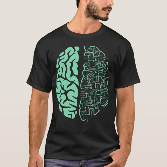 S2 artificiell intelligens AI (6) T Shirt (Framsida)