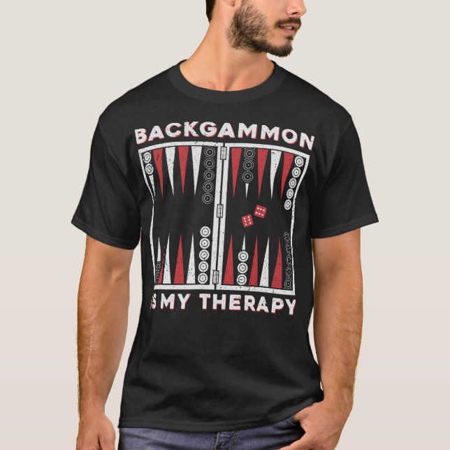 S2 Backgammon (48) T Shirt (Framsida)