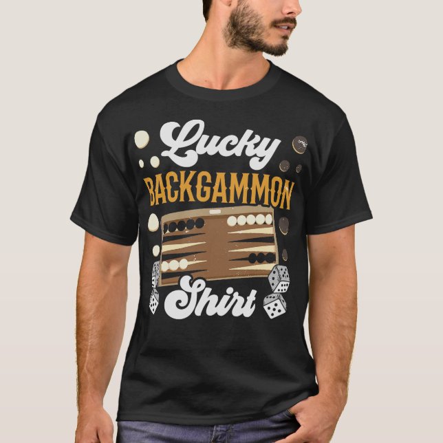 S2 Backgammon (64) T Shirt (Framsida)