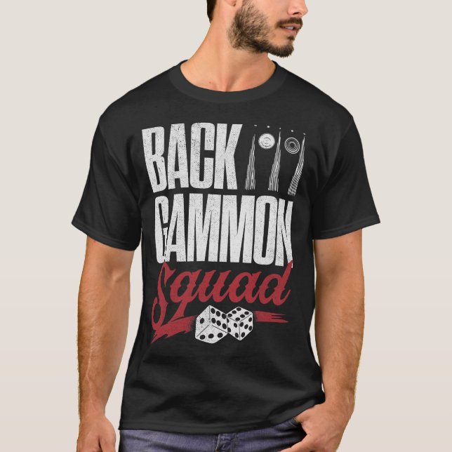 S2 Backgammon (81) T Shirt (Framsida)