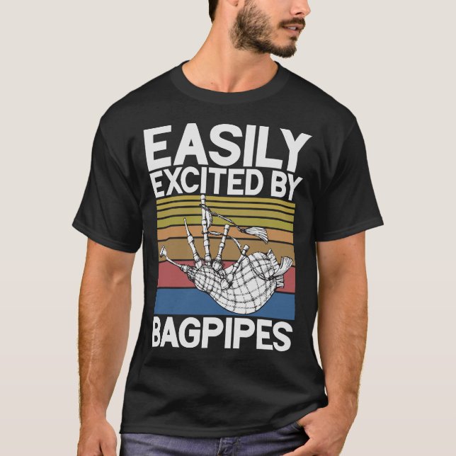S2 Bagpipe Bagpipes Bagpiper (113) T Shirt (Framsida)