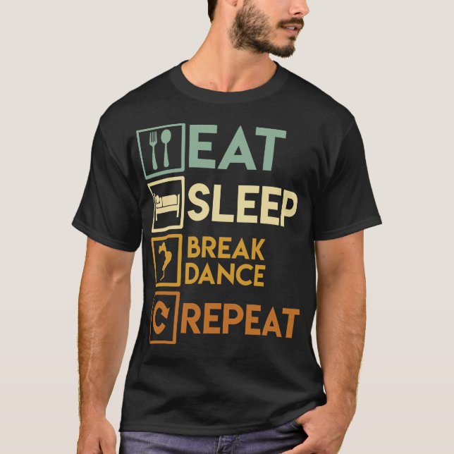 S2 Breakdans Breakdancer (105) T Shirt (Framsida)