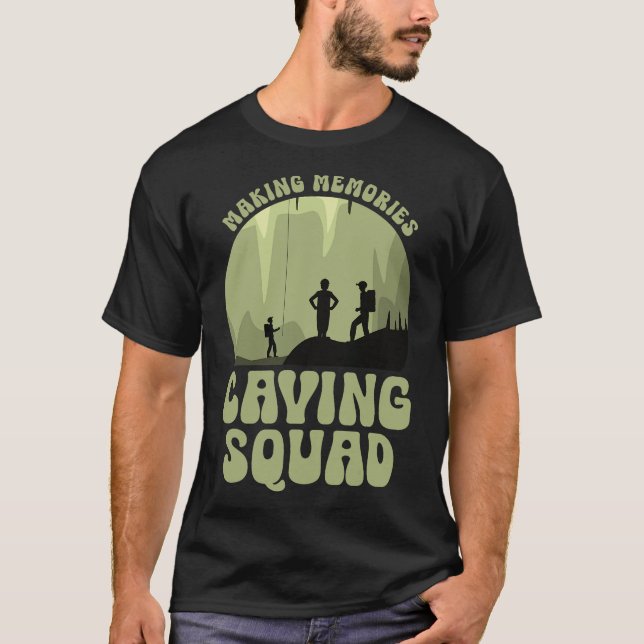 S2 Cave Caver Spelunking Speleology (119) T Shirt (Framsida)