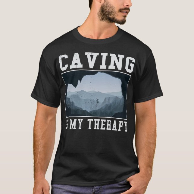 S2 Cave Caver Spelunking Speleology (152) T Shirt (Framsida)