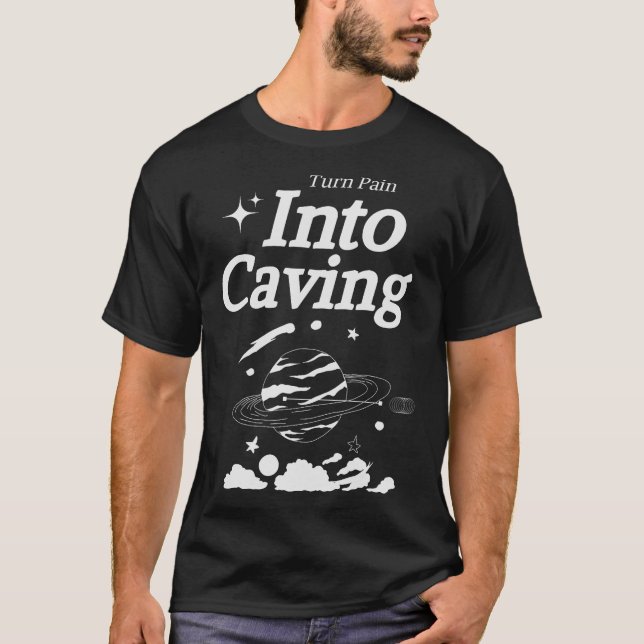 S2 Cave Caver Spelunking Speleology (76) T Shirt (Framsida)