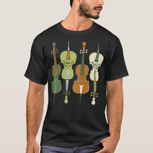 S2 Cello Cellist Cellin (107) T Shirt (Framsida)