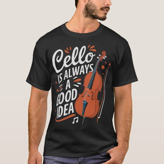 S2 Cello Cellist Cellin (195) T Shirt (Framsida)