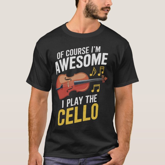 S2 Cello Cellist Cellin (196) T Shirt (Framsida)