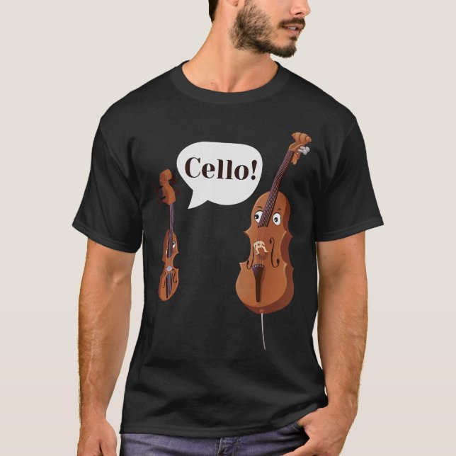 S2 Cello Cellist Cellin (30) T Shirt (Framsida)