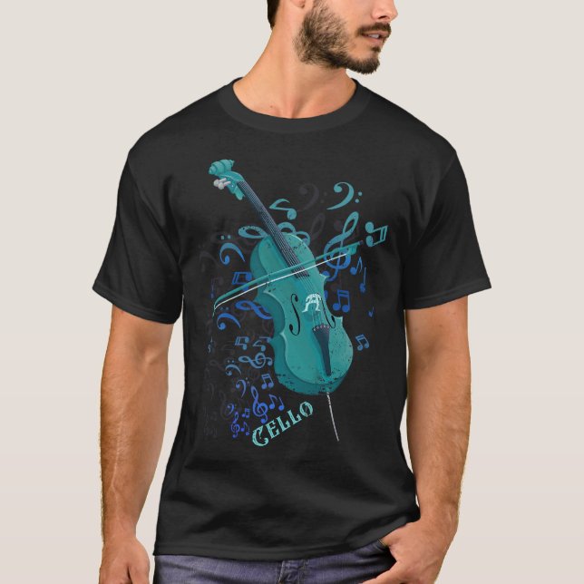 S2 Cello Cellist Cellin (32) T Shirt (Framsida)