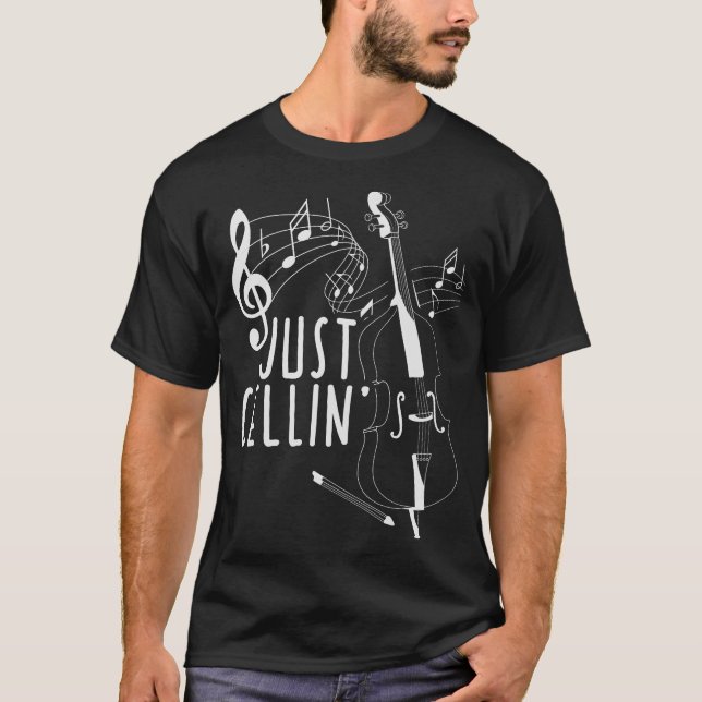 S2 Cello Cellist Cellin (45) T Shirt (Framsida)