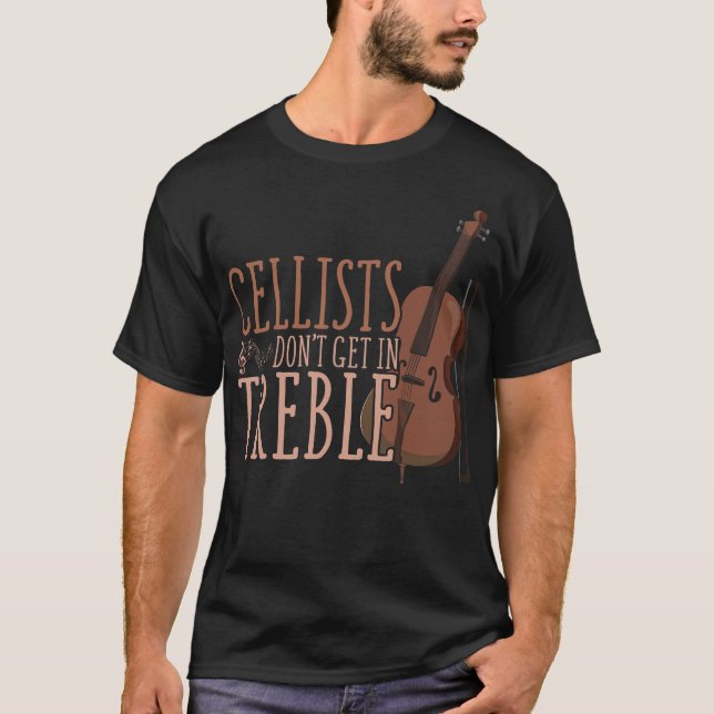 S2 Cello Cellist Cellin (5) T Shirt (Framsida)