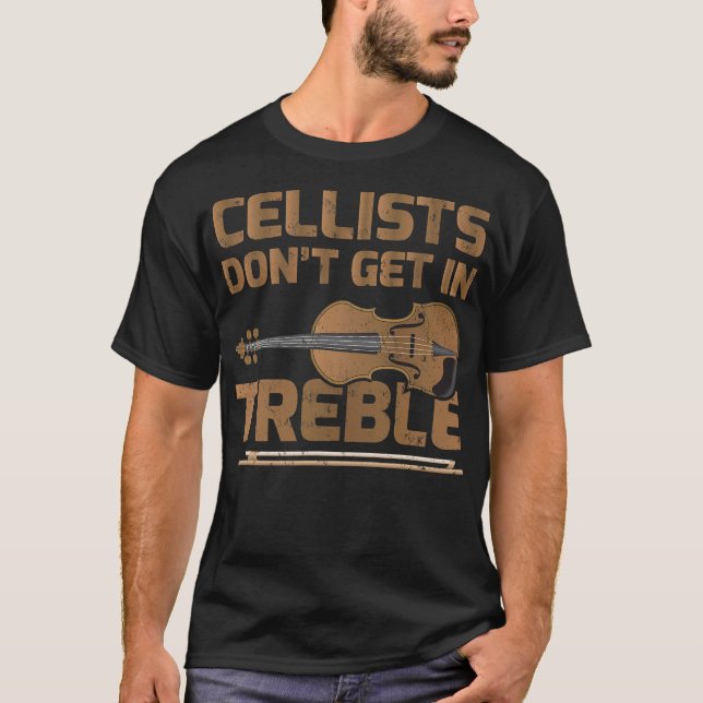 S2 Cello Cellist Cellin (6) T Shirt (Framsida)